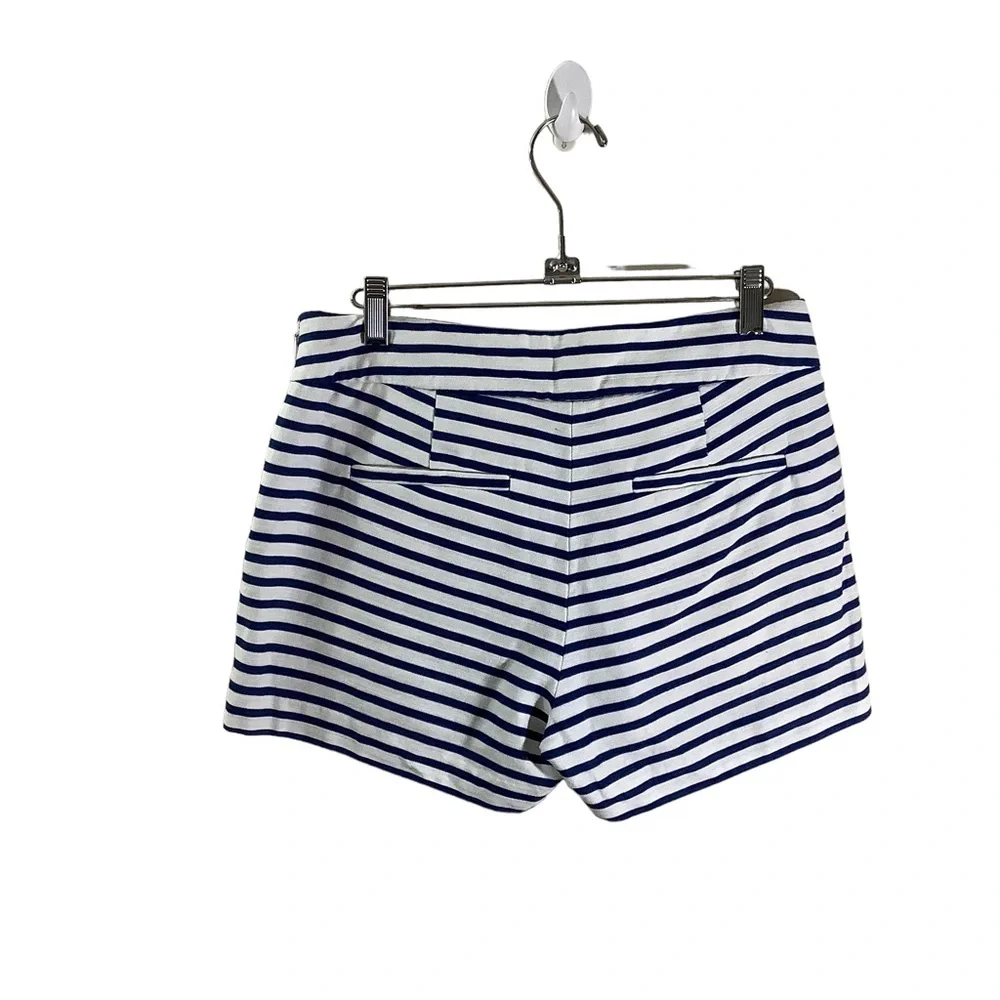 J. Crew Factory Cotton Linen Blend Striped Shorts